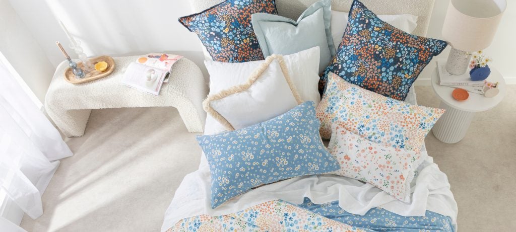 Pillow Talk ditsy floral quilt cover set