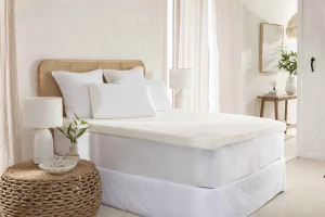 7cm white memory foam mattress topper